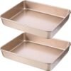 2-Piece Deep Rectangular Baking Sheet Set