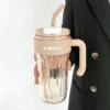 920 ml Water Tumbler with Straw & Handle