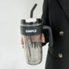 920 ml Water Tumbler with Straw & Handle