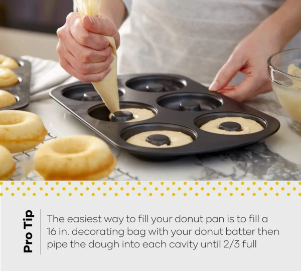 2-Pack 6-Cavity Donut Baking Pans