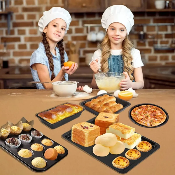 Black Nonstick Baking Pan Set