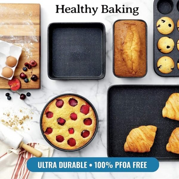 6-Piece Stackable Bakeware Set with Air Fry Rack