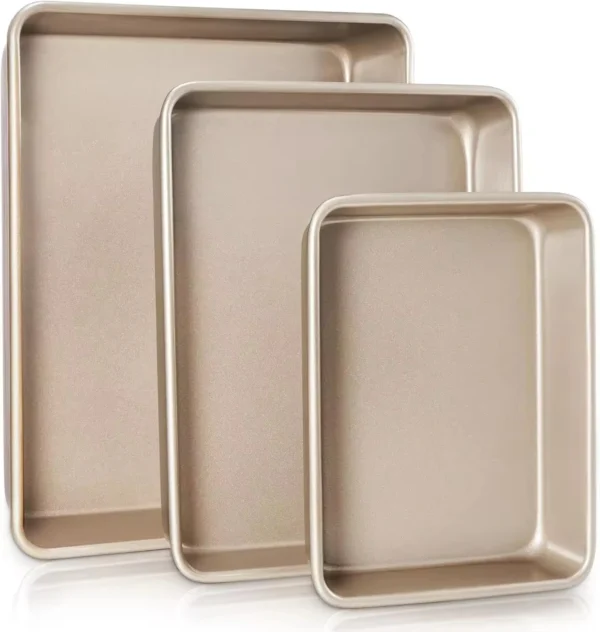 H0aadf4af33404d479c20db15ffe6c7d79.webp 3-Piece Stackable Deep Baking Pan Set