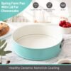 10-Inch Blue Springform Cake Pan with Lid