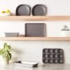 6-Piece Black Carbon Steel Bakeware Set