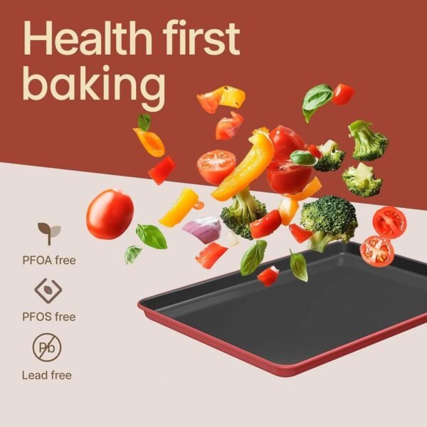 8-Piece Ceramic-Coated Baking Pan Set