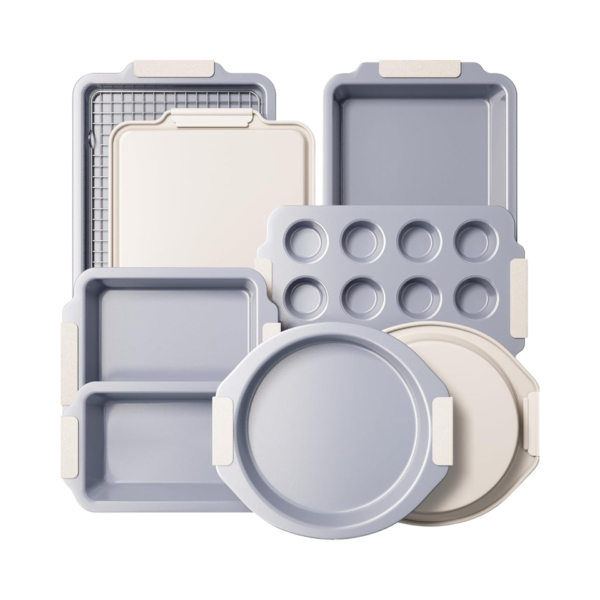 H209931734a12429986a9d4085c2d81ad9.png_960x960q80.png 9-Piece Ceramic-Coated Bakeware Set with Handles