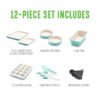 12-Piece Turquoise Bakeware & Utensil Set