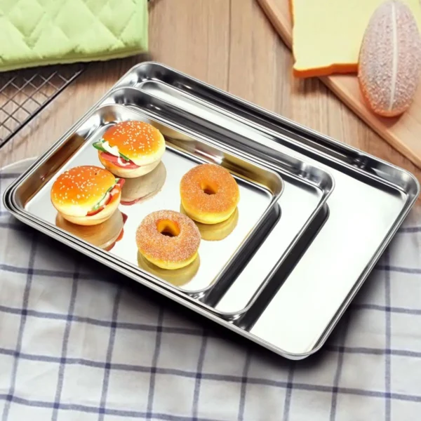 3-Piece Metal Cookie Sheet Set