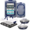 10-Piece Baking Pan Set with Carry Lids