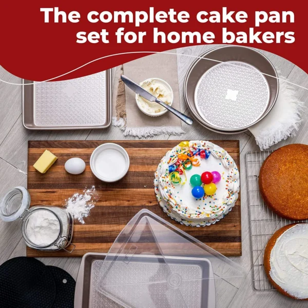12-Piece Champagne Gold Bakeware Set