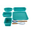 H303ec0d5d4774315a61c2a4720488afca.jpg_960x960q80.jpg 7-Piece Teal Speckled Aluminum Bakeware Set