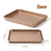 2-Pack Gold-Tone Cookie Sheet Set