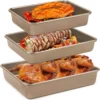 H38a26c08b57b47a08efa2413ad7cfadcc.webp 3-Piece Gold-Tone Cake & Roasting Pan Set