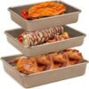 H38a26c08b57b47a08efa2413ad7cfadcc.jpg_960x960q80.jpg 3-Piece Gold-Tone Cake & Roasting Pan Set