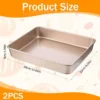 2-Piece Deep Rectangular Baking Sheet Set