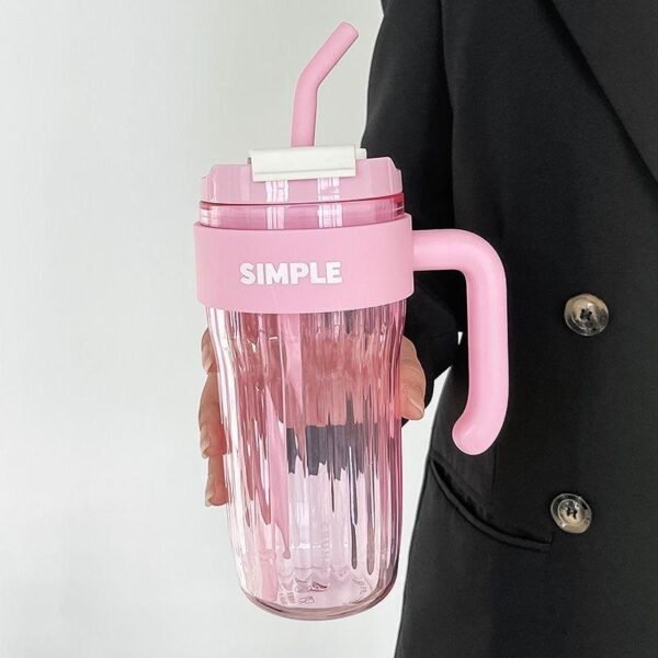920 ml Water Tumbler with Straw & Handle