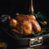 Deep Roasting Pan with V-Rack