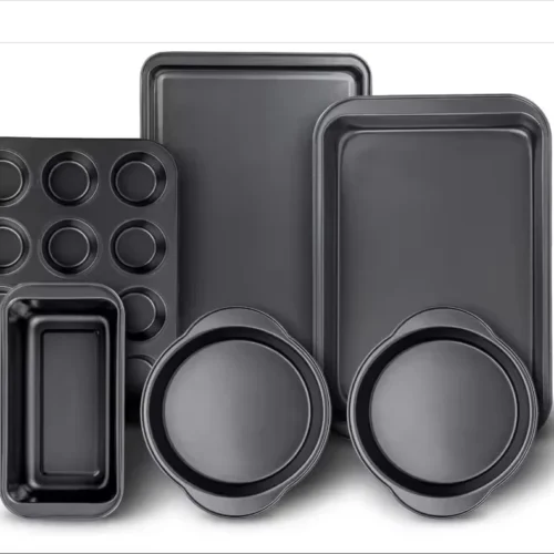 6-Piece Black Carbon Steel Bakeware Set