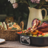 Deep Roasting Pan with V-Rack