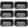 H43c4f6d066774b3cbe3824dcc5bd5204E.webp 6-Piece Mini Bread Loaf Pan Set