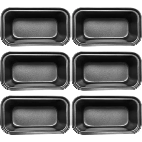 6-Piece Mini Bread Loaf Pan Set
