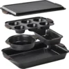 5-Piece Stackable Baking Tray & Cake Pan Set