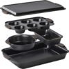5-Piece Stackable Baking Tray & Cake Pan Set