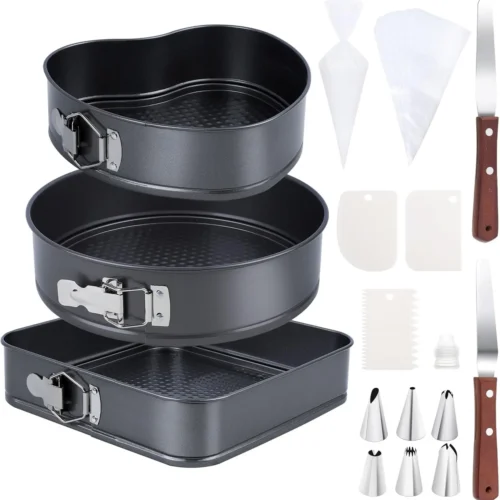 Multi-Shape Springform Cake Pan Set