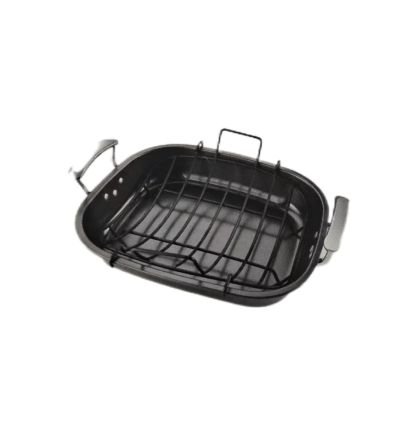 H4bc2ec978c964325b6a4df8723952748k.png_960x960q80.jpg Nonstick Carbon Steel Roasting Pan with Rack
