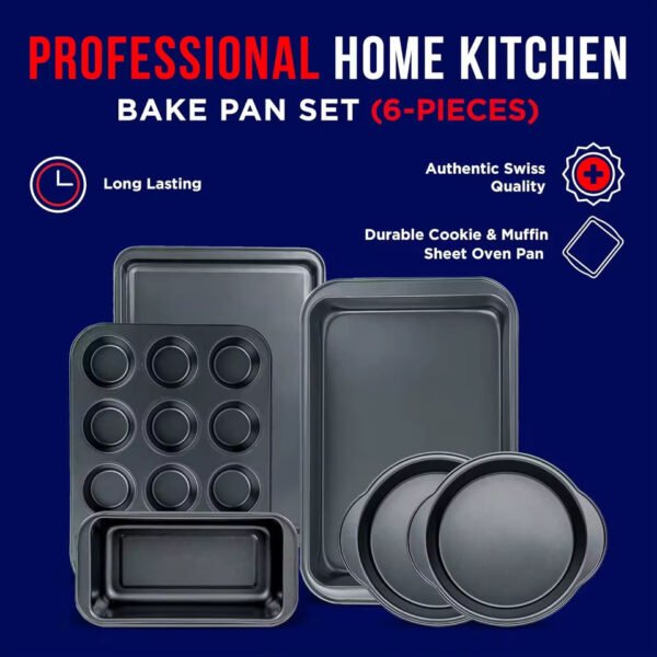 H59e48cdaf1d84dfcbe9aebad67485481n.jpg_960x960q80.jpg 6-Piece Black Carbon Steel Bakeware Set
