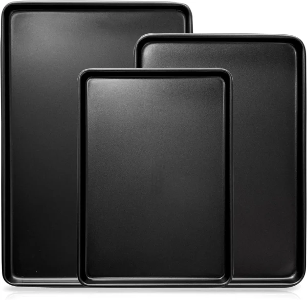 3-Piece Metal Cookie Sheet Set