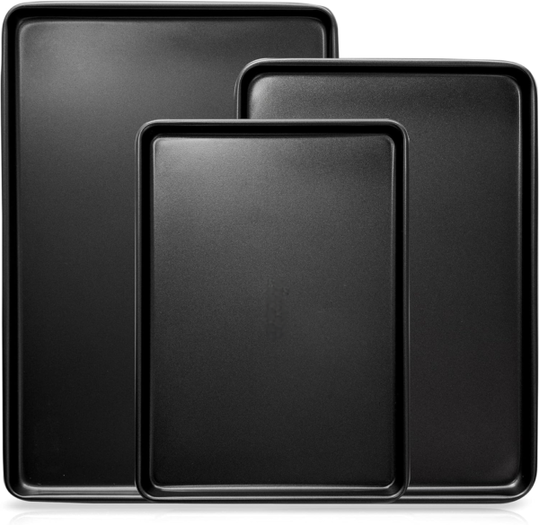 3-Piece Metal Cookie Sheet Set