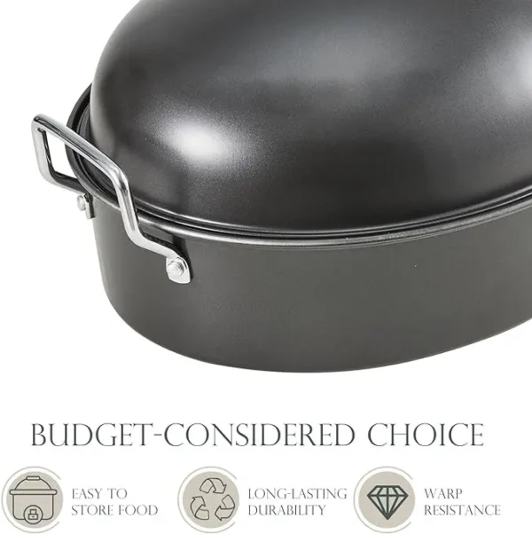 H61a6007cefe448f983f38ffba82fc7b5U.webp Extra-Large Roasting Pan with Lid & Rack
