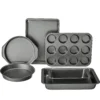 6-Piece Black Carbon Steel Bakeware Set