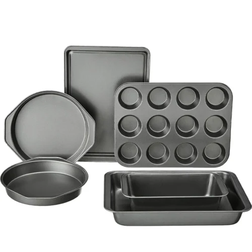H646b37a19fbc4558b7f98a1fa9ef90adU.webp 6-Piece Black Carbon Steel Bakeware Set