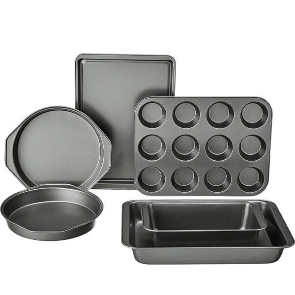 6-Piece Black Carbon Steel Bakeware Set