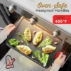 H6b98c77dda5241078cbf0bf347d79965L.webp 2-Piece Large Cookie Sheet Set with Silicone Handles