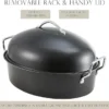 H72286e3c4c3d43379e2752410211c9c1h.webp Extra-Large Roasting Pan with Lid & Rack