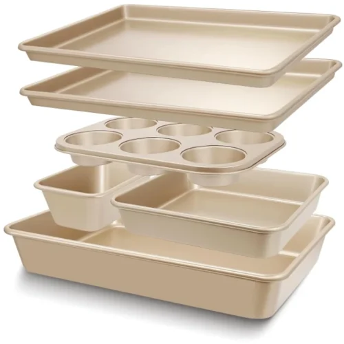H75b79d9fd7b446d08a7ab11451ded8c9h.webp 6-Piece Gold-Tone Carbon Steel Bakeware Set