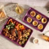 3-Piece Olive Green Baking Sheet Set