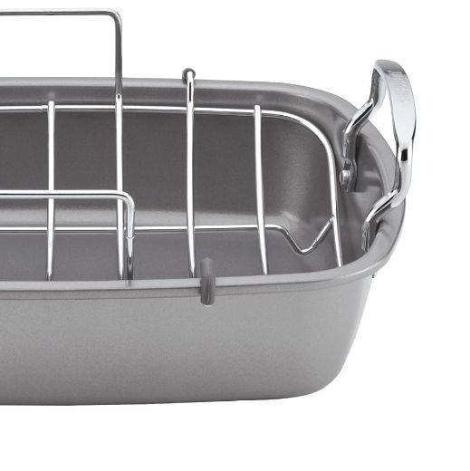 H7ddba63f2bae4ed78591556e70d364b0U.png_960x960q80.jpg Nonstick Carbon Steel Roasting Pan with Rack