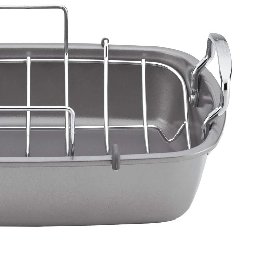 H7ddba63f2bae4ed78591556e70d364b0U.webp Nonstick Carbon Steel Roasting Pan with Rack