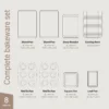 8-Piece Ceramic-Coated Baking Pan Set