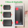3-Size Baking Sheet Set with Silicone Grips