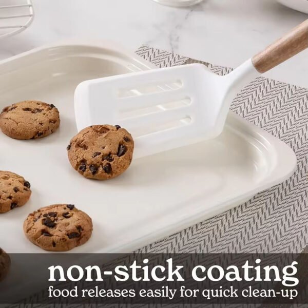 8-Piece Cream Stackable Baking Pan Set
