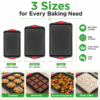 3-Piece Stackable Baking Tray Set with Grips