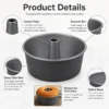 H87f6ac878fc54cddaebc84156a65b2f6M-1.webp Carbon Steel Angel Food & Chiffon Cake Pan