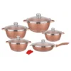 Granite-Style Ceramic-Coated Cookware Set