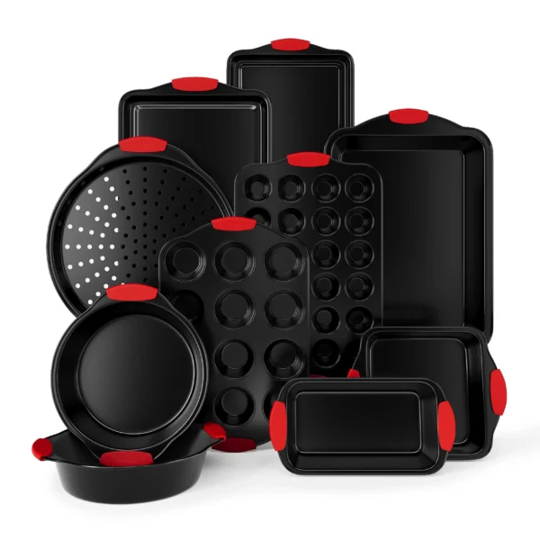 H897dd613f79f43beabd7de057191f1f0g-2.webp 10-Piece Red Stackable Baking Pan Set